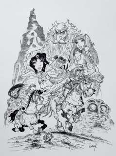 Luguy, Philippe | Luguy, Philippe - Dessin original - Percevan T16 - La Magicienne des eaux profondes | Catawiki