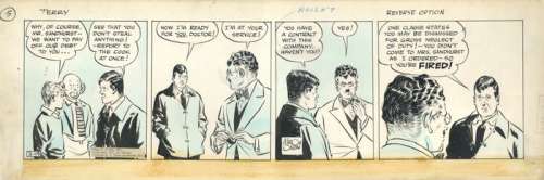 Milton Caniff | Terry and the Pirates - Milton Caniff 1937 Daily Strip - Page volante - EO - (1937) | Catawiki