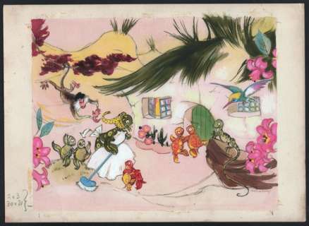 Mary a. Brooks (1922 - ?) | Mary A. Brooks - Gemengde techniek op tekenboard - Originele illustratie voor een kinderboek - (1975/1980) | Catawiki