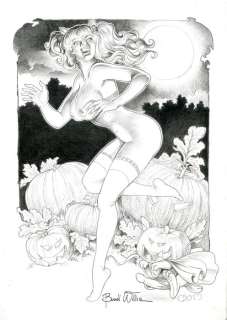 William Bondi | W. Bondi - Original artwork â€œBuon Halloweenâ€ - Page volante - Exemplaire unique | Catawiki