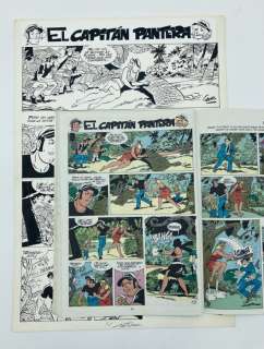 Carrillo | Carrillo - 8x Original pages - El CapitÃ¡n Pantera - La Escapada - (1987) | Catawiki