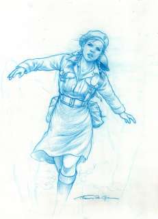 Du Caju, Thomas | Du Caju, Thomas - Originele tekening - Little England - Becky | Catawiki