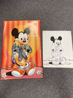 Ray Nicholson | Micky Maus - Original Disney Micky Maus ink drawing + poster | Catawiki