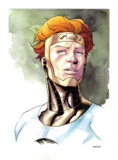 Mike McKone - lightray watercolor bust dc