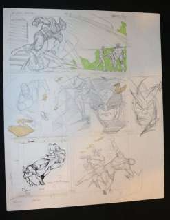 Mike Vosburg - X-men annual #13 color prelim p. 12 - wolverine rescues dazzler in diamondback‘s body and fights the serpent society in the savage land - 1989