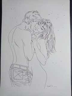 Jim | Jim - Illustration originale - Marie et Raphael - Une nuit Ã  Rome - (2014) | Catawiki