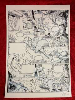 Tim Artz (Naar Marten Toonder) - Originele Pagina + Album | Tom Poes - Originele pagina (p.45) + Luxe album met opdrachttekening - Tom Poes de tijdverdrijver - Cartonné - (2021) | Catawiki