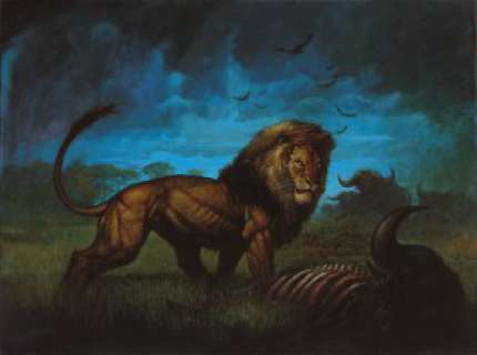 Simon Bisley Original Comic Art - Lion Fine Art | Reed Comics