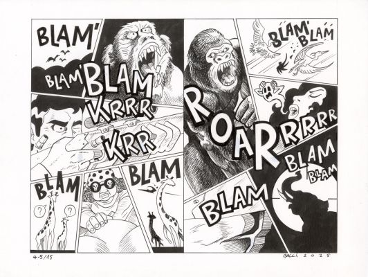 Bacci | TELL NO TALES – planche originale 4-5 | Galerie Barbier