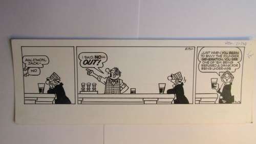 Smythe, Reg | Smythe, Reg - Strip original - Andy Capp - (années 1960) | Catawiki