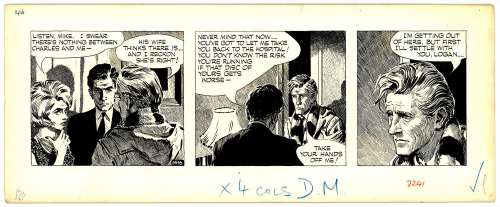 David Wright | Wright - CAROL DAY, "Emergency" #1416 Daily Strip (1961) NO RESERVE! | Russ Cochran
