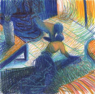 Lorenzo Mattotti | Rituali Intimi Aprile II, 2020 | Philippe Labaune Gallery