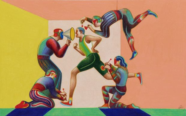 Lorenzo Mattotti | Corsa - Fondazione Pirelli, 2024 | Philippe Labaune Gallery