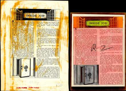 INSIDE JOB!, CRIME PATROL #14, 2 Pc. Collection (Oct-Nov 1949) NO RESERVE! | Russ Cochran