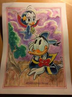 Alessandro Gottardo | Donald Duck - â€œMondi lontanissimiâ€ - Page volante - Exemplaire unique - (2020/2020) | Catawiki