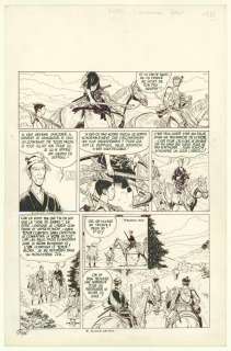 Robert Gigi - Planche originale n°10, rustines dans la dernière case - L‘Escrimeur fou - Ugaki