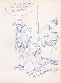 Maltaite | 421, illustration au feutre représentant le héro… | Millon