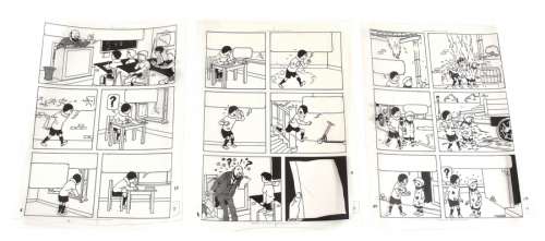 Hergé  (Studios) | Quick et Flupke, ensemble de 4 films d’impress… | Millon