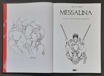 Formaat: 21,5 X 30.5 Cm. | Messalina - Acte V: Le Palais Des Supplices - avec dédicace par Jean-Yves Mitton - Cartonné - EO - (2015) | Catawiki