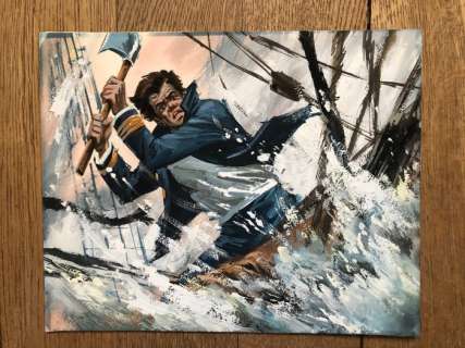 Vance, William | Vance, William - Dessin original couleur - Seul maître après Dieu - (1965) | Catawiki