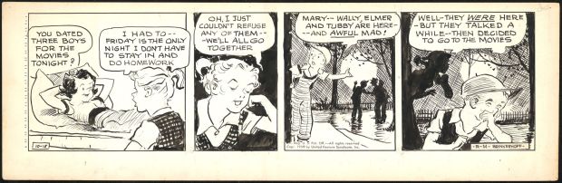Robert Brinkerhoff | Little Mary Mixup daily strip | Galerie Laqua