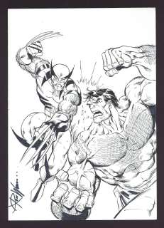 Hulk vs. Wolverine Sketch by Ron Williams | mycomicshop.com