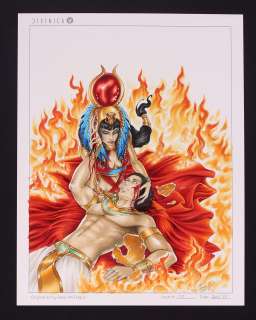 Original Art from Divinica #3 (2017 Rothic) ’The Healing of Ra by Isis’ Splash Page by Dawn McTeigue | mycomicshop.com