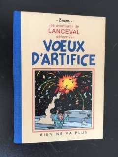 Exem | Hommage Ã  Hergé - Exem - Les aventures de Lanceval detective - Avec dessin dédicacé (2011) | Catawiki