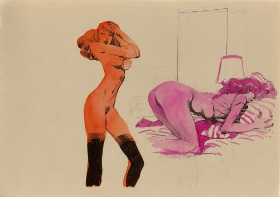 Vince | NYMPHES – Dessin original 73 | Galerie Barbier