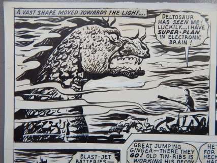 Kearon, Edward | Kearon, Edward - Originele pagina - Archie, de man van Staal - The Lost World - (1973) | Catawiki