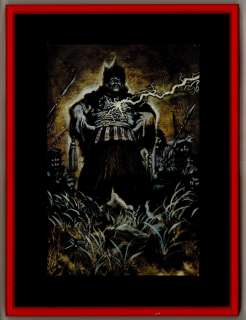 Hickman - BIG PLANET Book Frontpiece, Signed, Painting (1978) | Russ Cochran