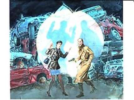 Marco Soldi - Julia n. 132 - Marco Soldi - Cover Originale "Il poliziotto e‘ corrotto" - Page volante - Exemplaire unique - (2009)