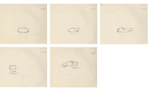 Osamu Tezuka hand-drawn Animation Genga "Vanderbilt book" Mimuru (James) five | Mandarake (Big Web)