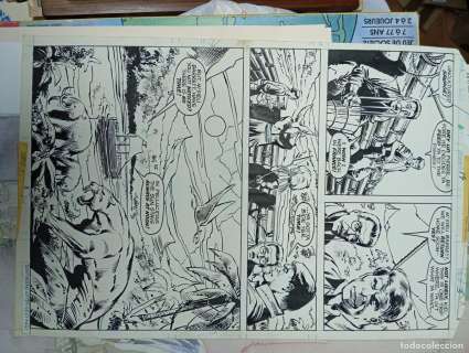 BUSCEMA HALF SPLASH ORIGINAL TINTA TARZAN Nº 19 PÁGINA 3. | todocoleccion