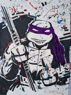 Kevin Eastman | TMNT - Dessin originaux dedicace tortu ninja Kevin Eastman format a3 - (2018) | Catawiki