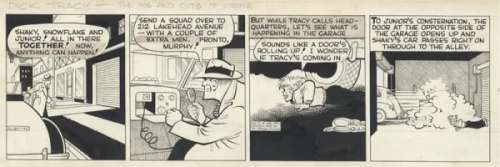 82: Gould Dick Tracy daily 10/24/44 original comic art | Russ Cochran