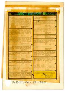 NEEDLES - MD #4, Pg. 23 Text Column (1955) | Russ Cochran