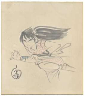 Sanpei Shirato Hand-Drawn Color Shikishi | Mandarake (Big Web)