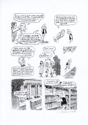 Catherine Meurisse | LE CLAN DE WALDEN – PLANCHE ORIGINALE 47 | Galerie Barbier