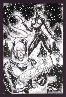 Catwoman and Mr. Freeze Sketch by Ron Williams | mycomicshop.com