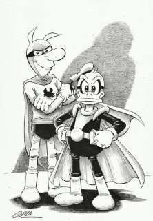 Cera | Cera - Original drawing - Paperinik - Duck Avenger - Pafman - EO | Catawiki