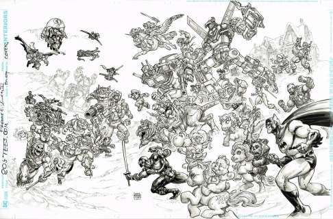 Freddie E. Williams II | 80’s Tees Christmas Spread (80’s Cartoon Battle) 17×11 | Freddie E. Williams II