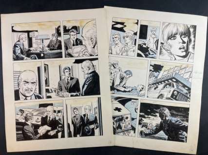 Ernesto Garcia Sejas | Ernesto Garcia Sejas Killing - Coppia di tavole originali nn. 8 e 10 | Catawiki