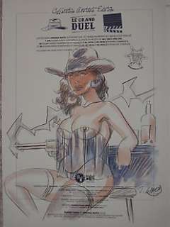 Thierry Girod | Girod, Thierry - Dédicace en couleur + BD - Le Grand Duel - 30 x 42 cm - 200 ex. - (2015) | Catawiki