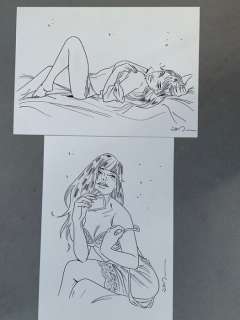 Jim | Jim - 2x Dessin original - Une Nuit à Rome - Marie | Catawiki