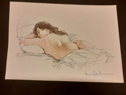 Luca Raimondo | Luca Raimondo - Illustrazione originale firmata - Page volante - Exemplaire unique - (2022) | Catawiki