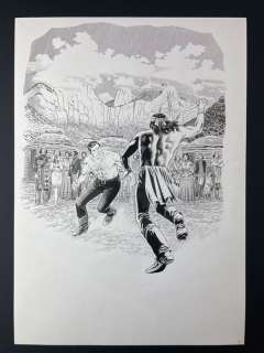 Boselli, Civitelli | Tex - 1x illustrazione "Il duello con mano gialla" - Page volante - Exemplaire unique | Catawiki