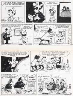 Fournier | Bizu, planche n°37 Ã  l’encre de Chine de l&#… | Millon