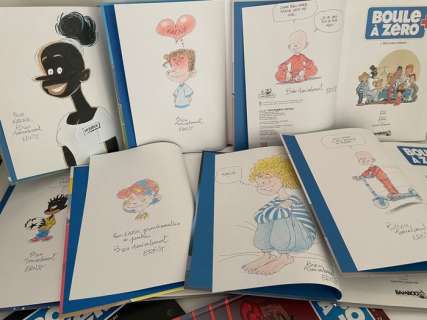Ernst / Zidrou | Boule à zéro T1 à T9 + 7x dédicace couleur - 9x C - EO - (2012/2021) | Catawiki