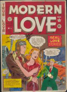Aljon - MODERN LOVE#2, EC, Cover SP (1949) | Russ Cochran